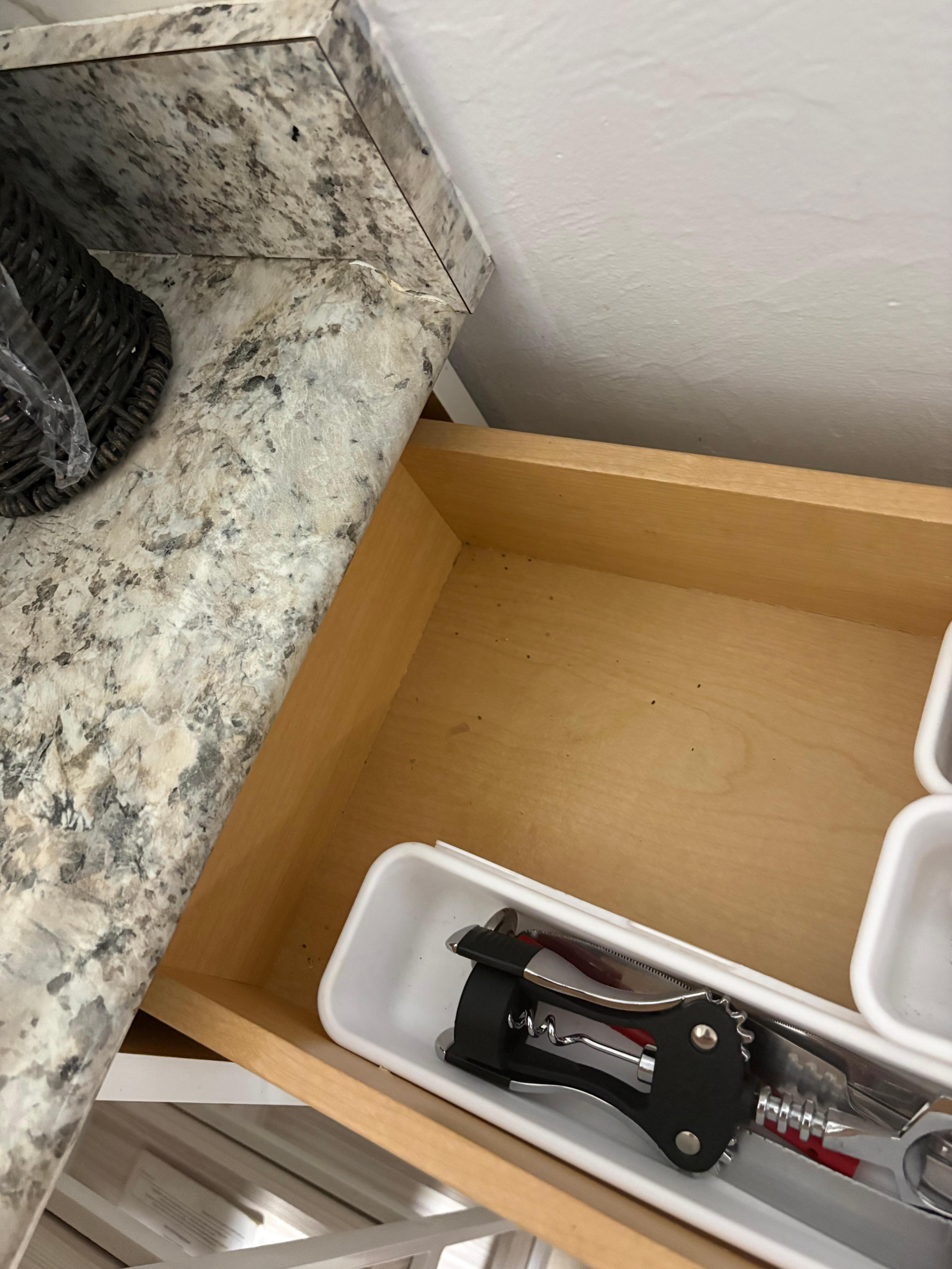 Cockroach poop in drawers