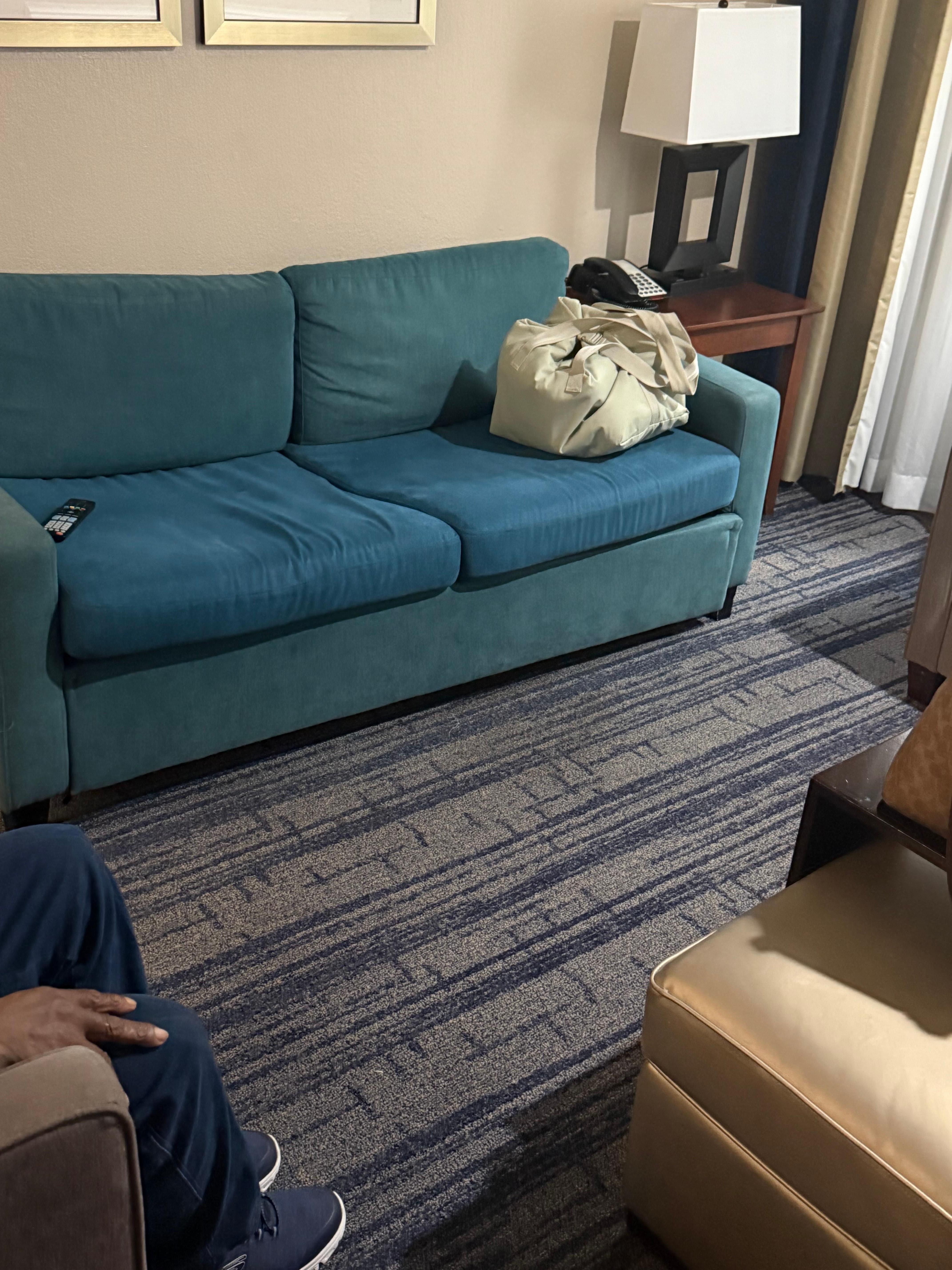 Old sinking couch