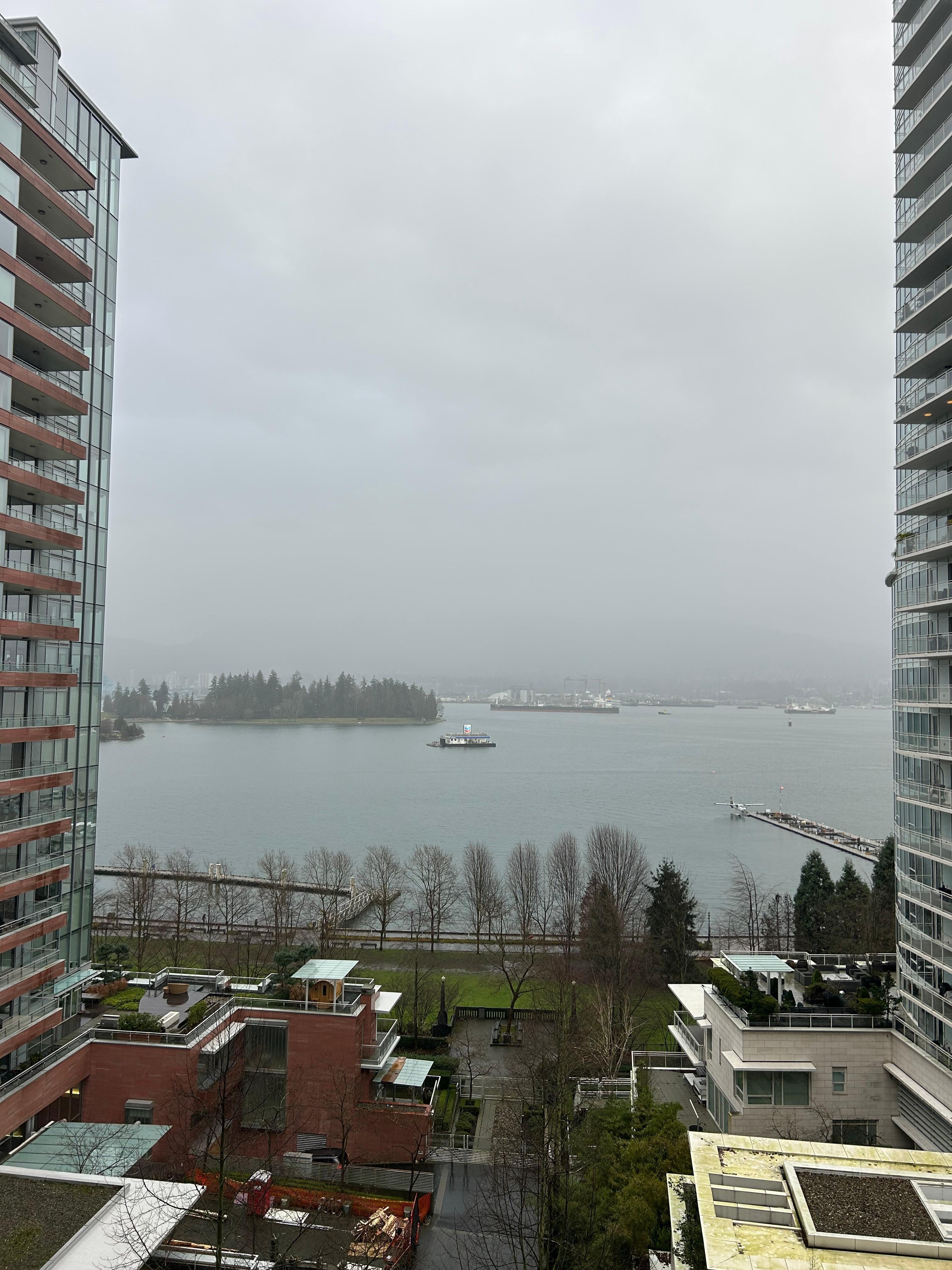 On a rainy day from the room