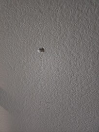 Hole from doorknob