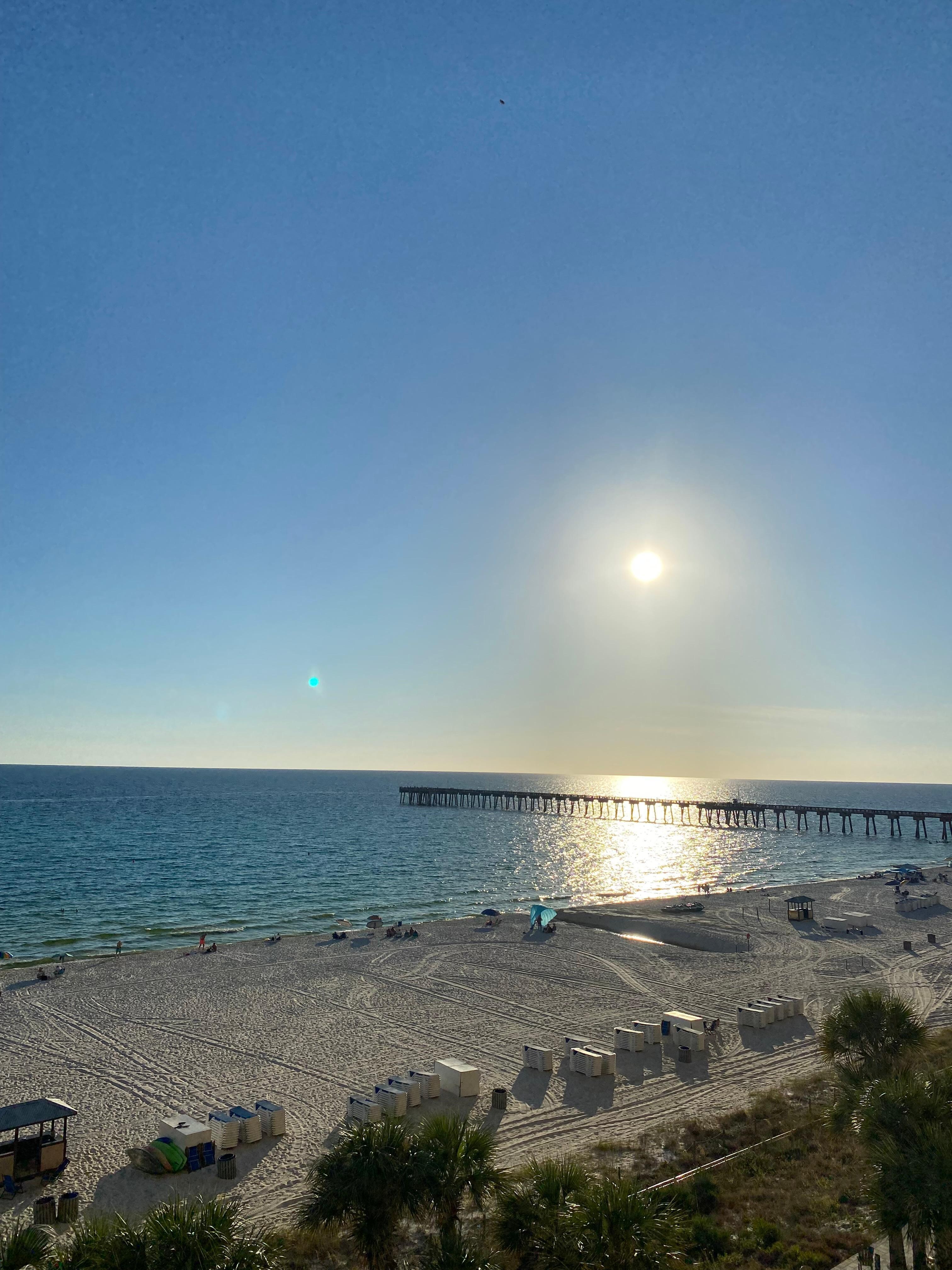 Sunset view from balcony