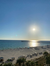 Sunset view from balcony