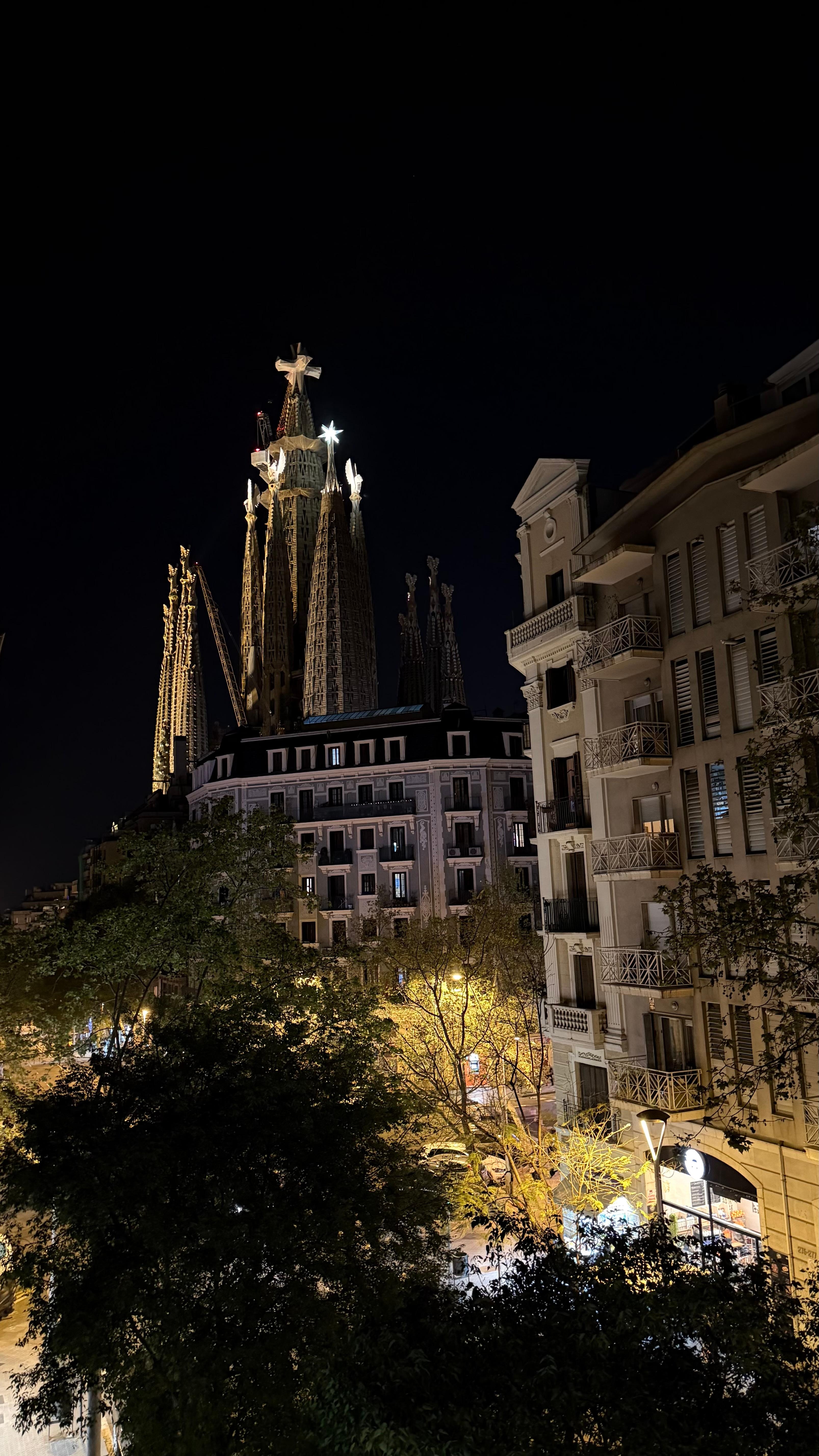 Evening view from the balcony.