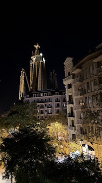 Evening view from the balcony.