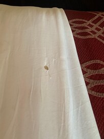 BUrn holes in sheets