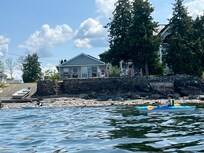 Here is the house from one of the provided kayaks on the lake.