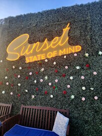 Music is always playing at the rooftop Sunset Lounge