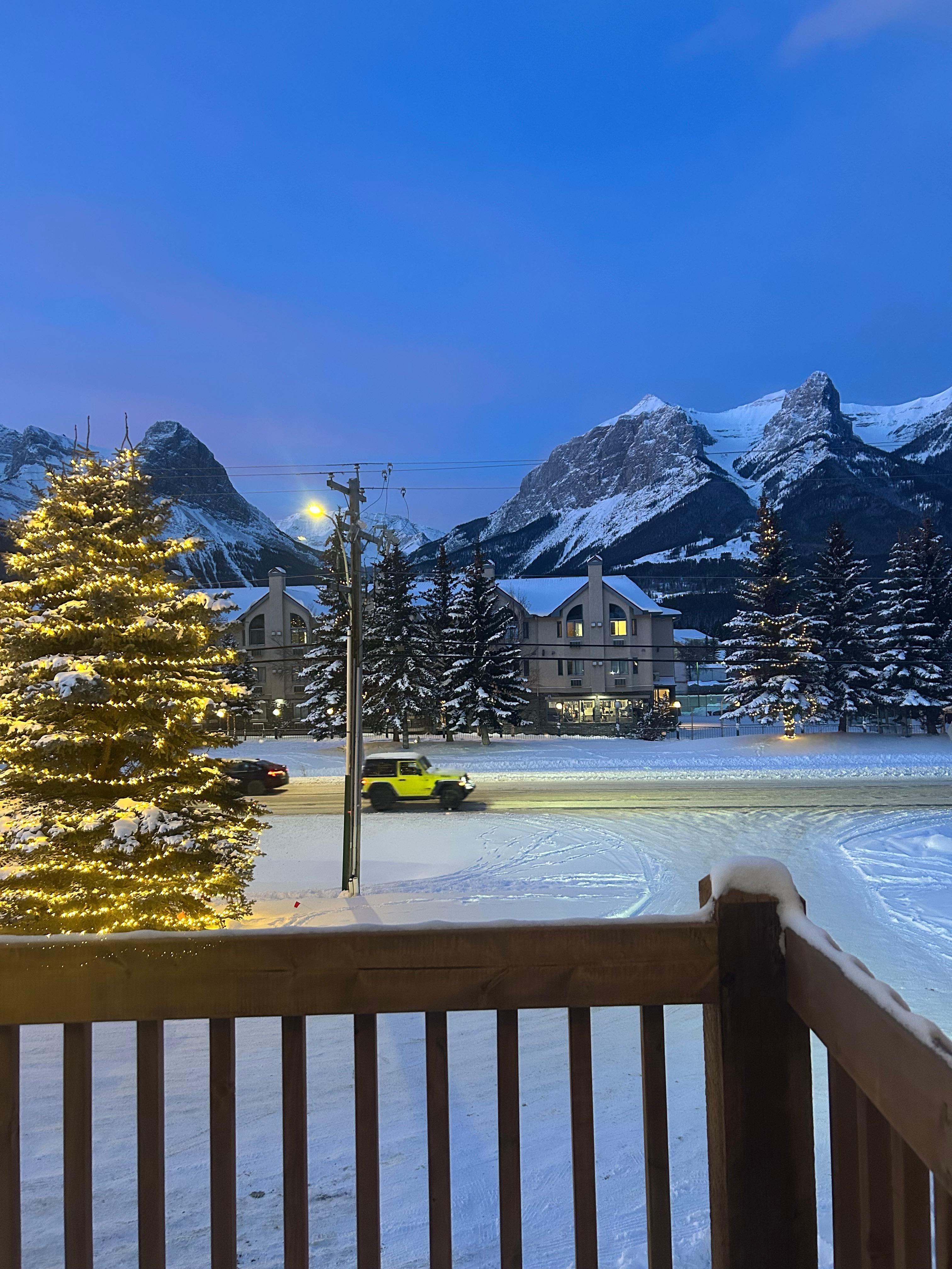 view from our balcony ( reserved mountain view room ) 