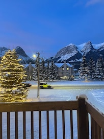 view from our balcony ( reserved mountain view room )