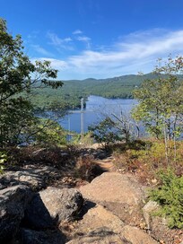 Looking back at the Babb camp from Maiden Cliff
