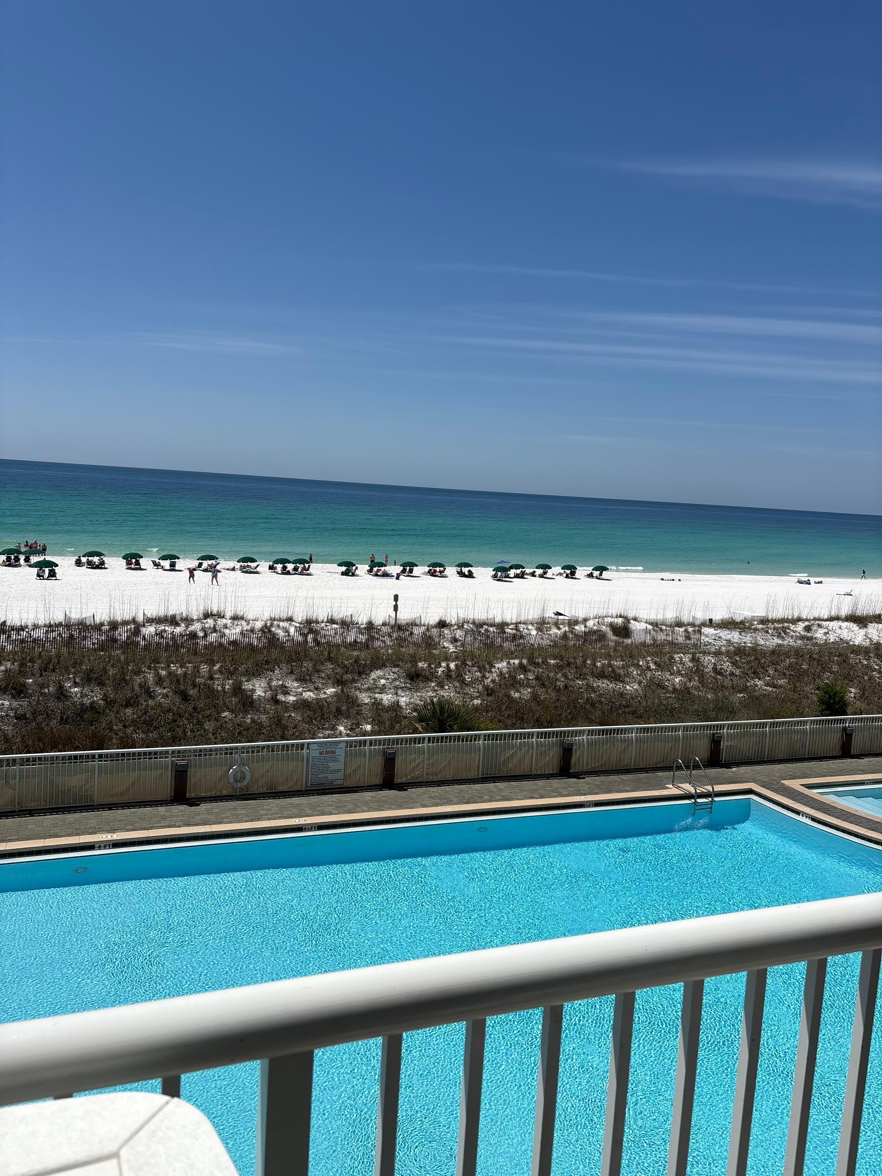 View from balcony. 