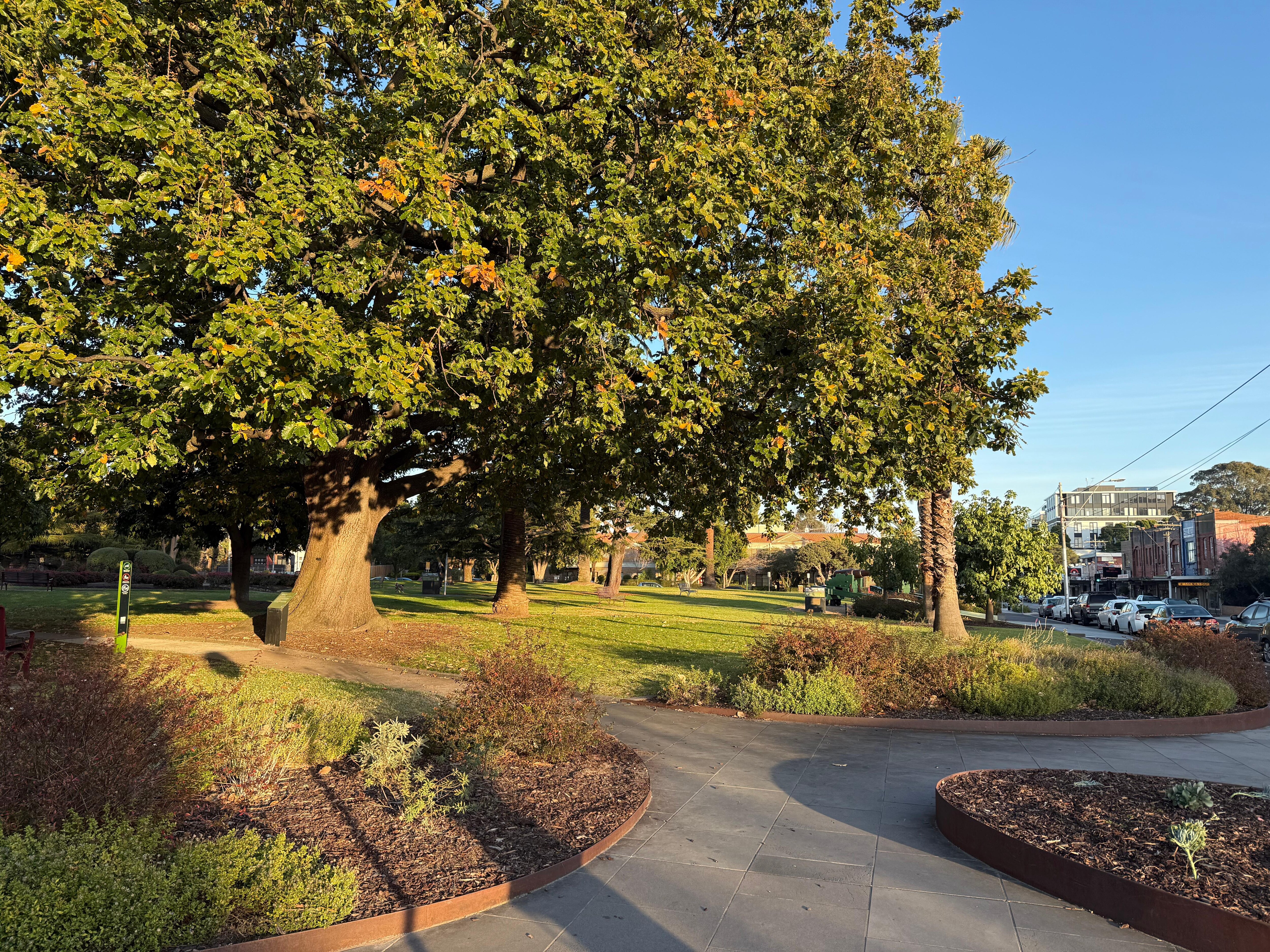 The walk into Elsternwick village.