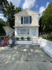 The back of the house with the top window giving us amazing views!