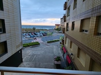 A view from the balcony.