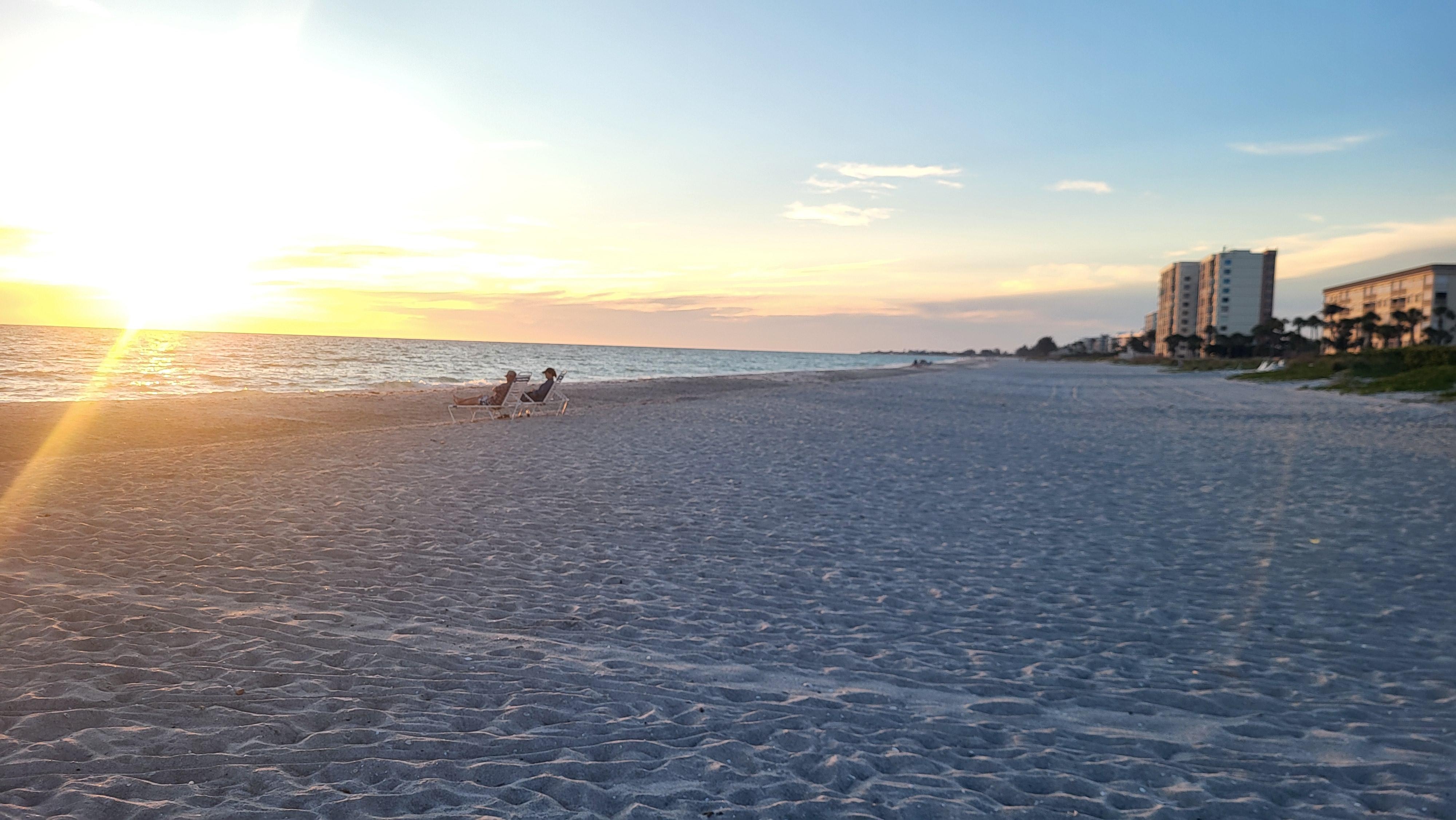 Down the beach