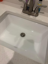 Clogged sink that still didn’t drain after 15 minutes