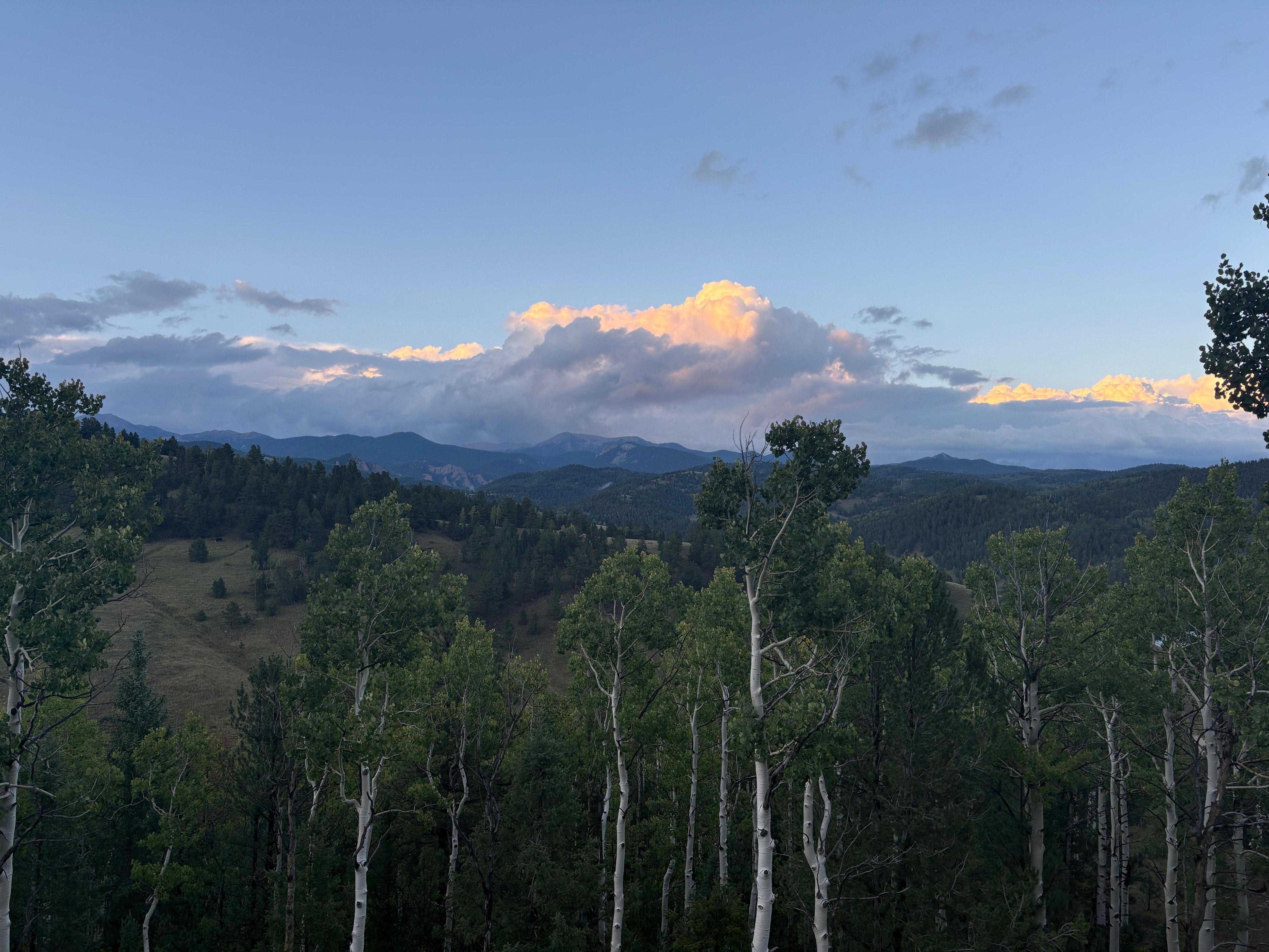 Gorgeous mountain views from the porch