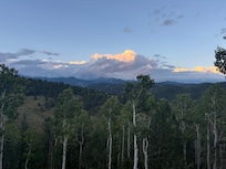 Gorgeous mountain views from the porch