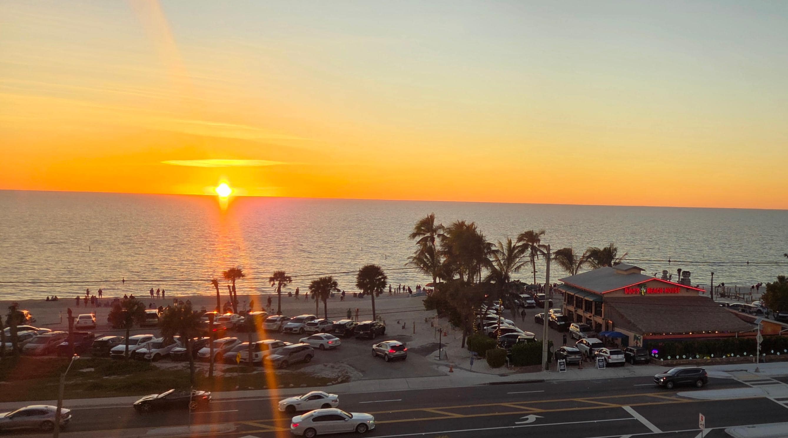 Sunset from the veranda