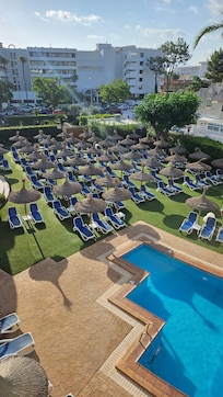 Dieses Bild entstand morgens gegen 8:30 Uhr. Wie man sieht, keine nervigen "Handtuchreservierungen"