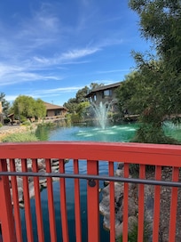Fountains on the property
