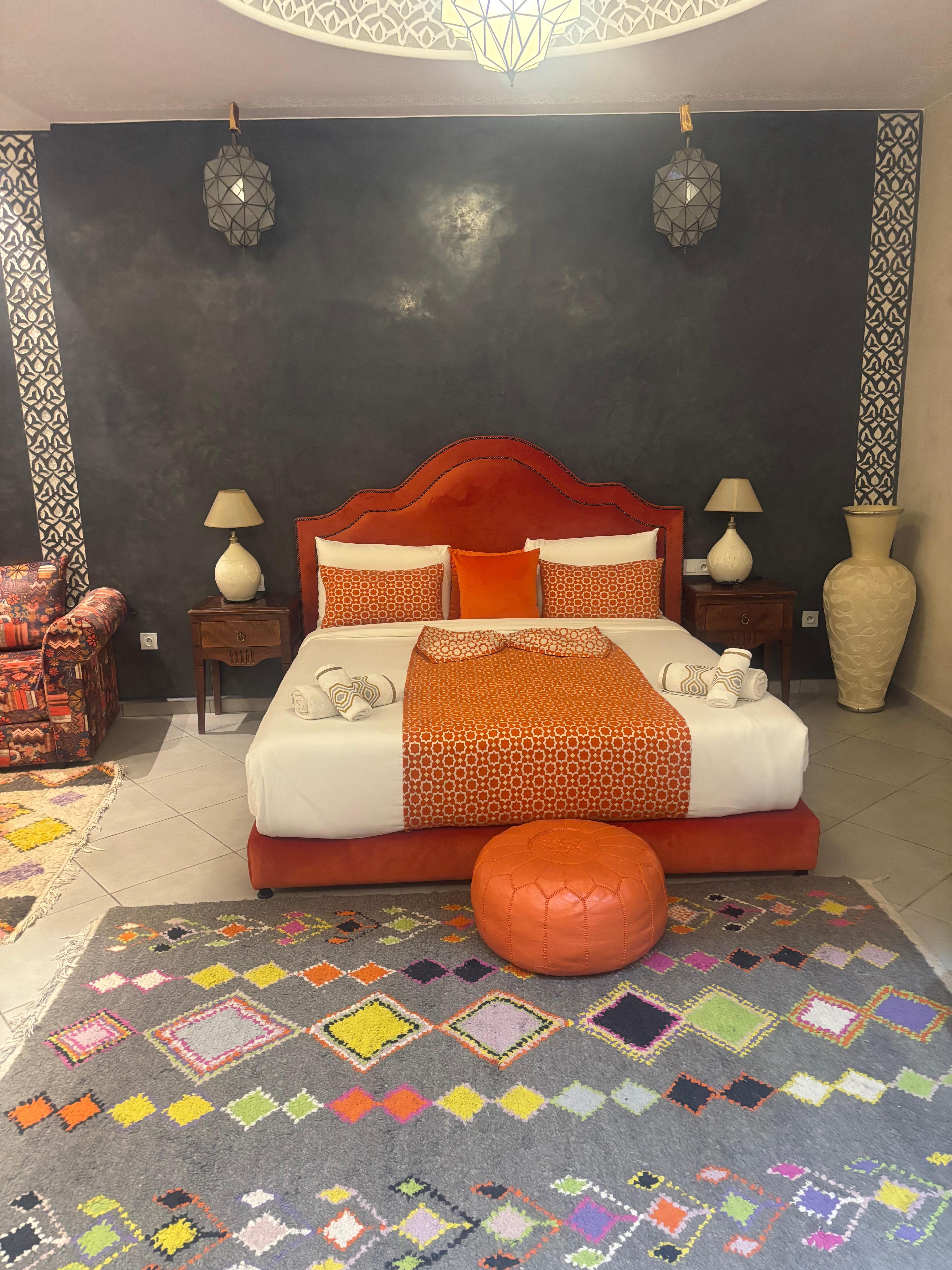 Our bedroom in our suite