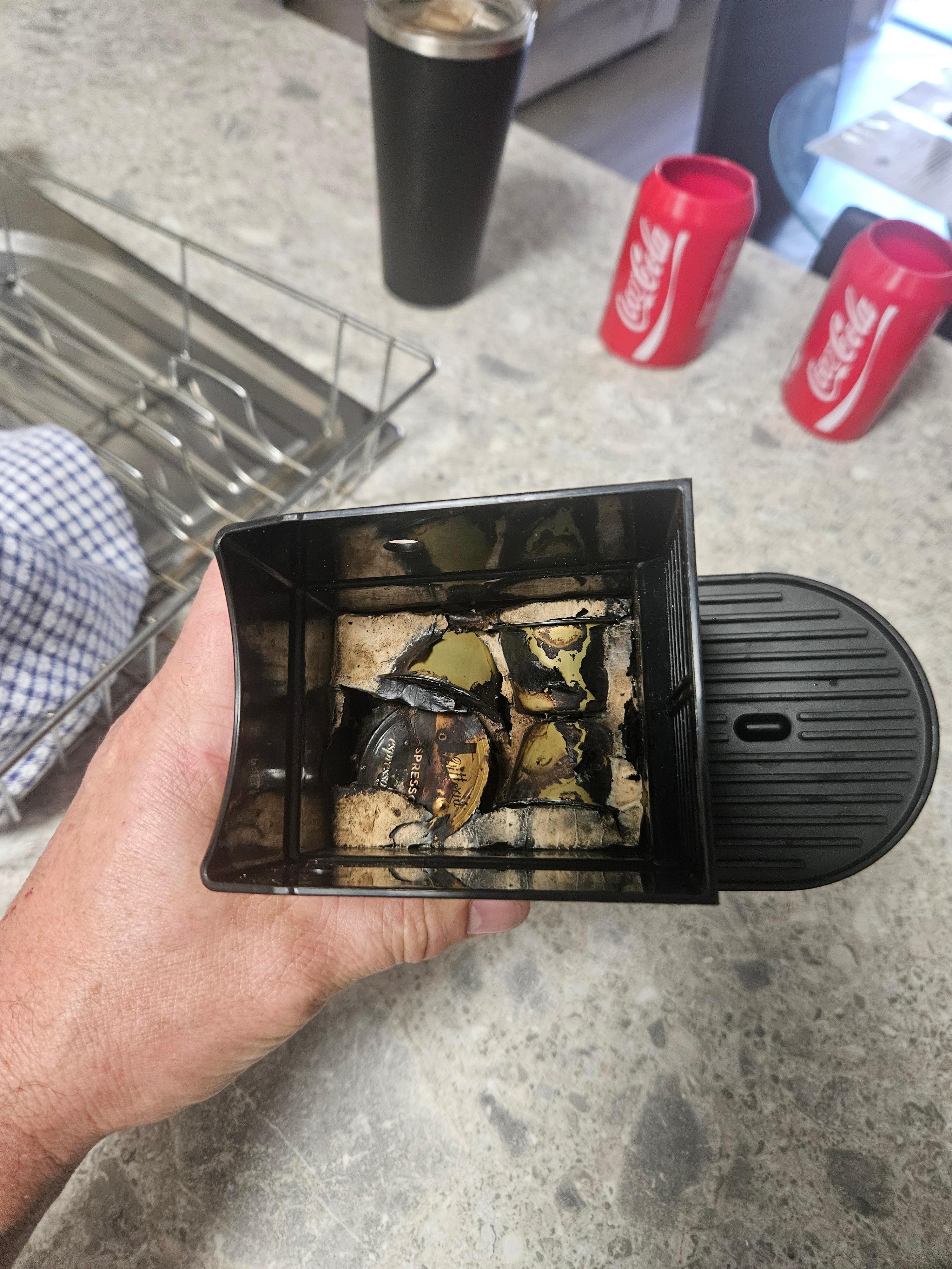 The filth in the coffee machine