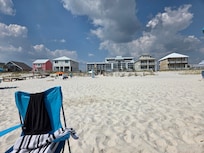 The condo view from the beach.