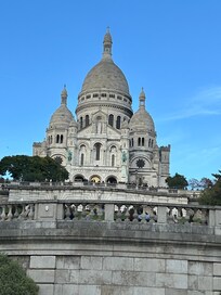 Sacré Cœur basilica just up the hill for the best view of Paris