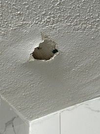 Bathroom ceiling collapsed