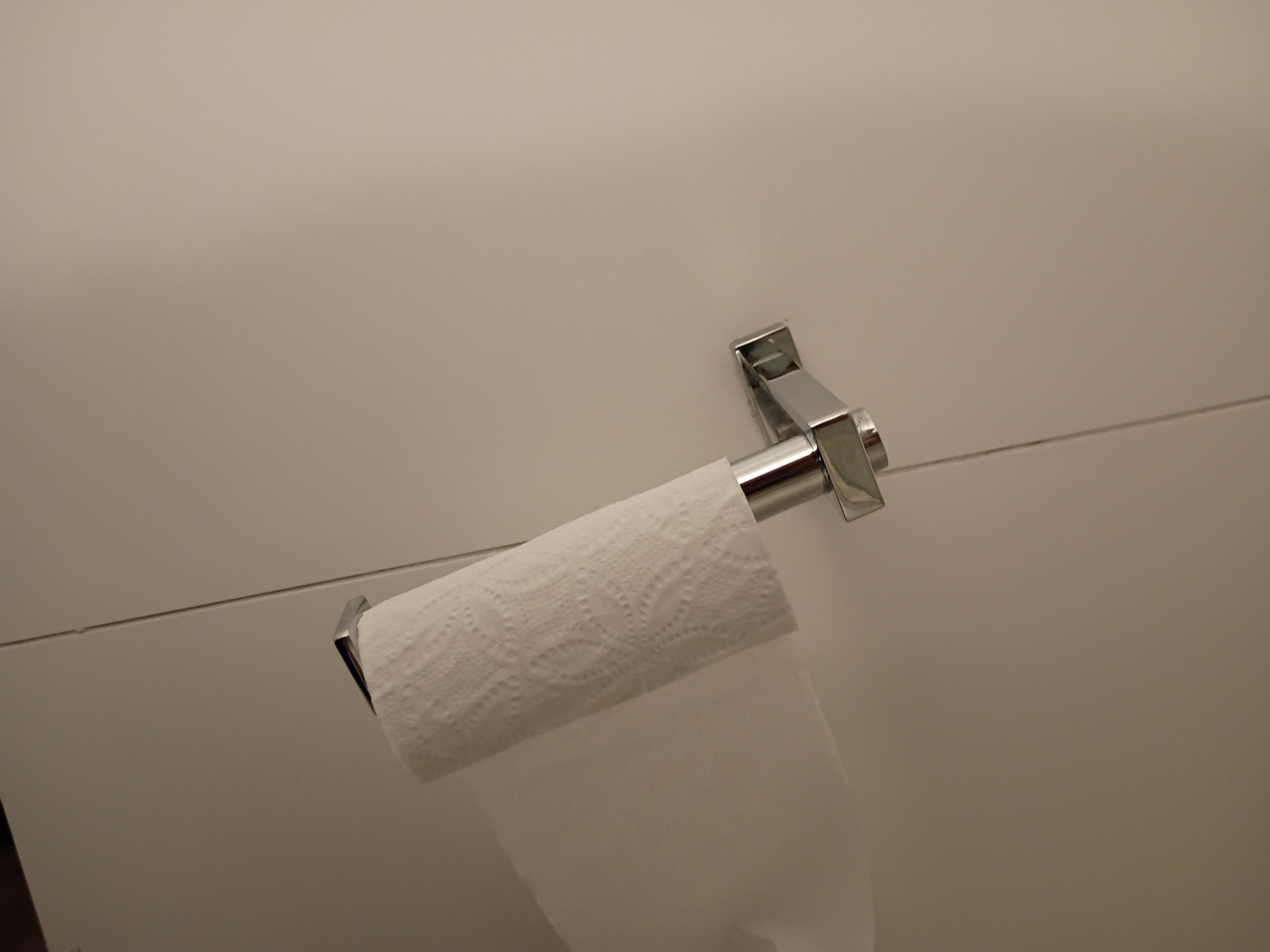 Toilet paper holder falling 