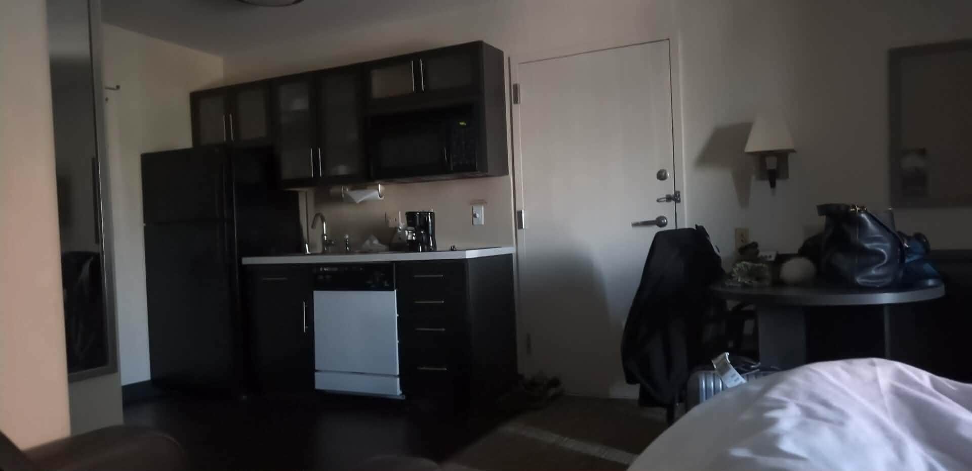 Was nice to have a full size fridge and kitchenette.