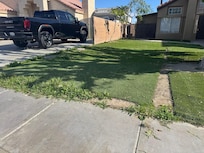 Artificial turf not secured down