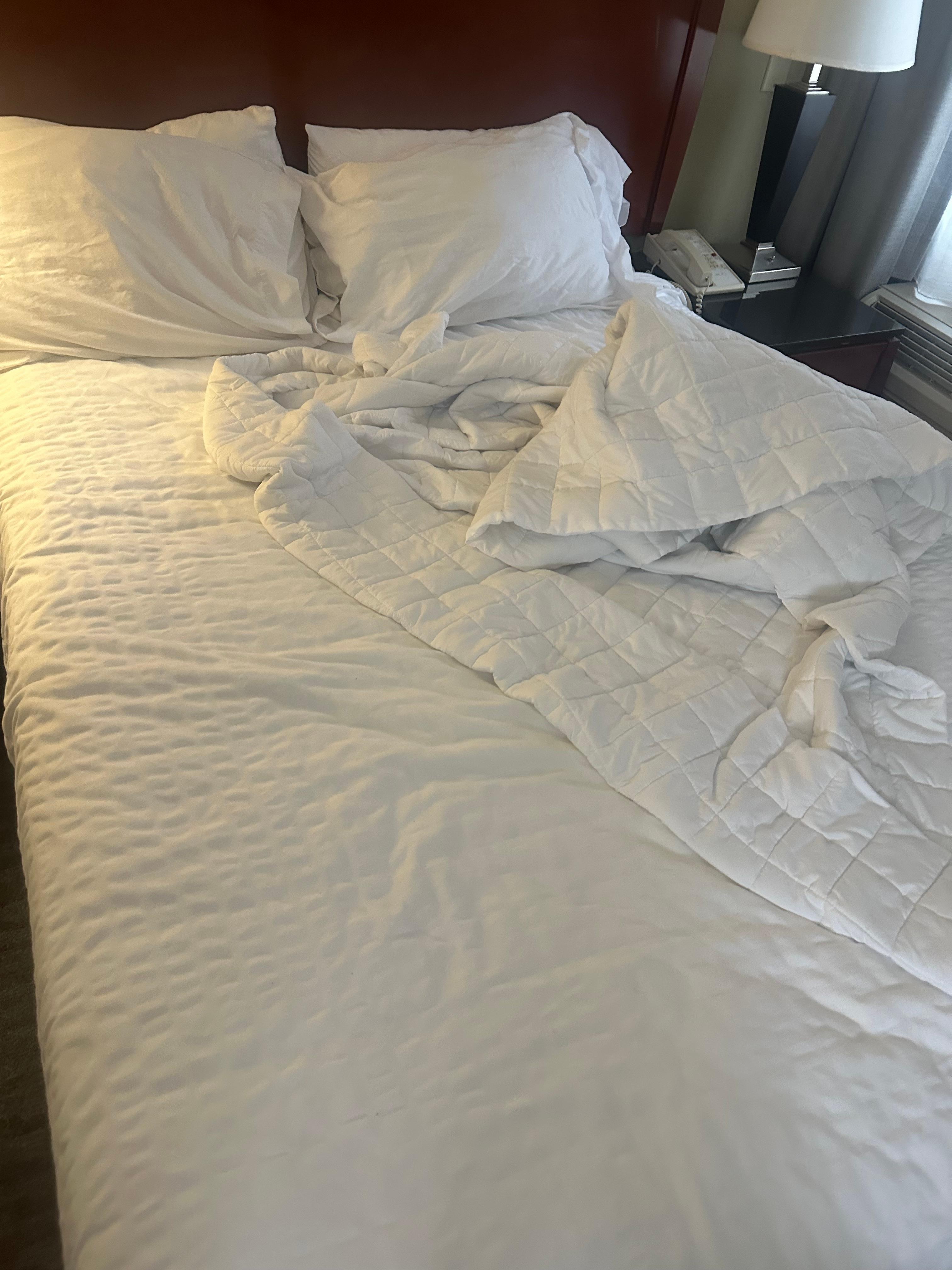 Bed - I requested an extra blanket not sleep in the chair.