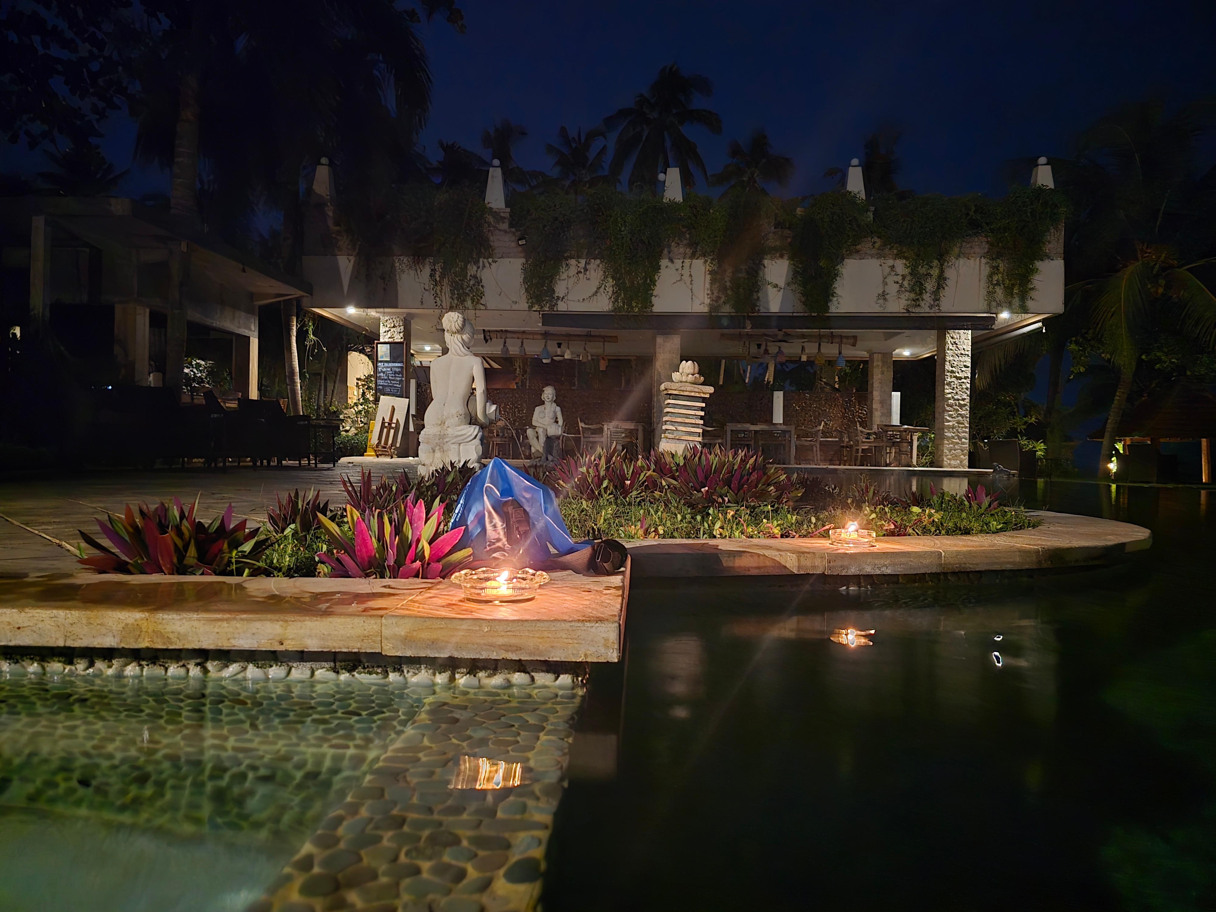 evening by the pool