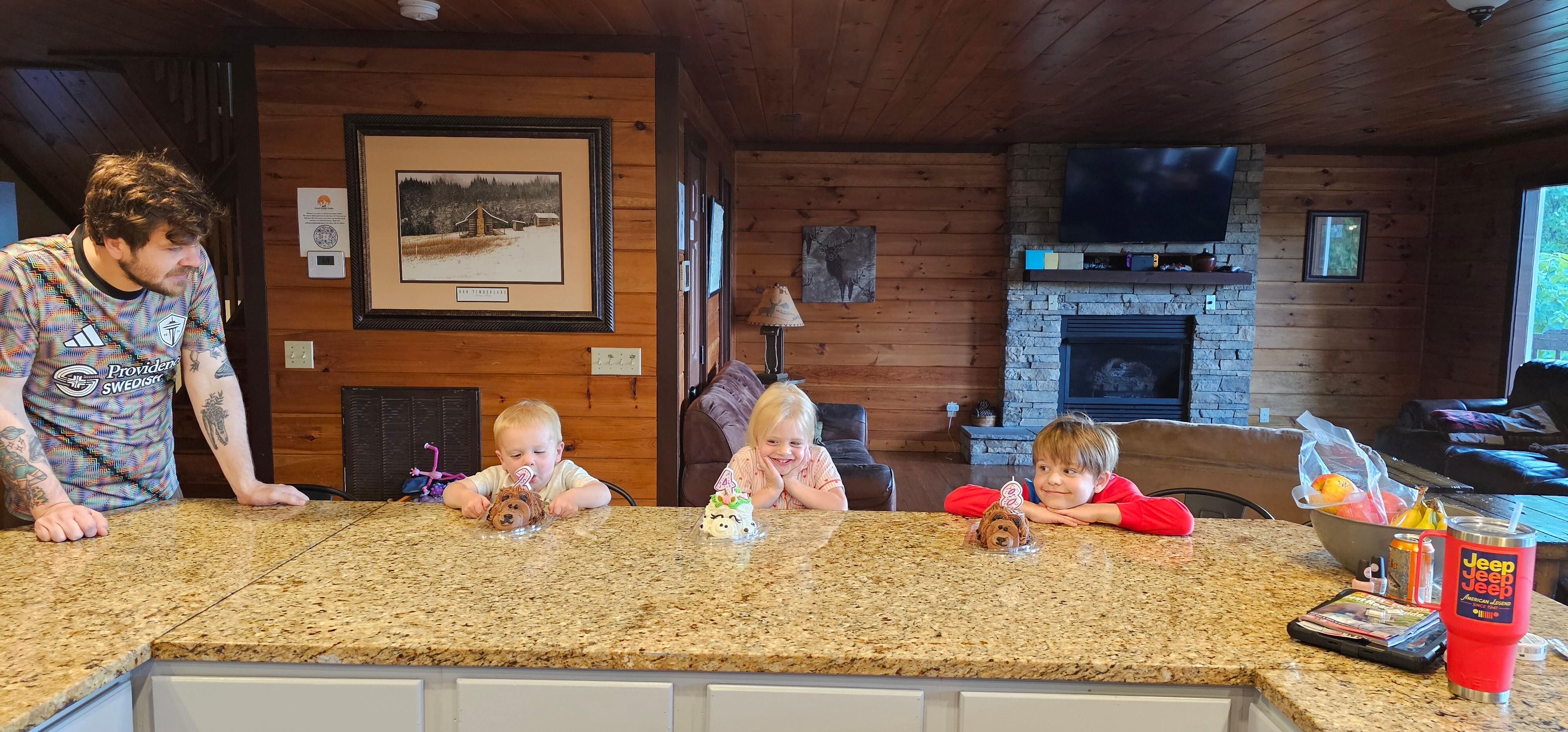 We celebrated our 3 grandkids birthdays while there. They all have birthdays in June  and July, 2, 4 and 8. They all loved it! 