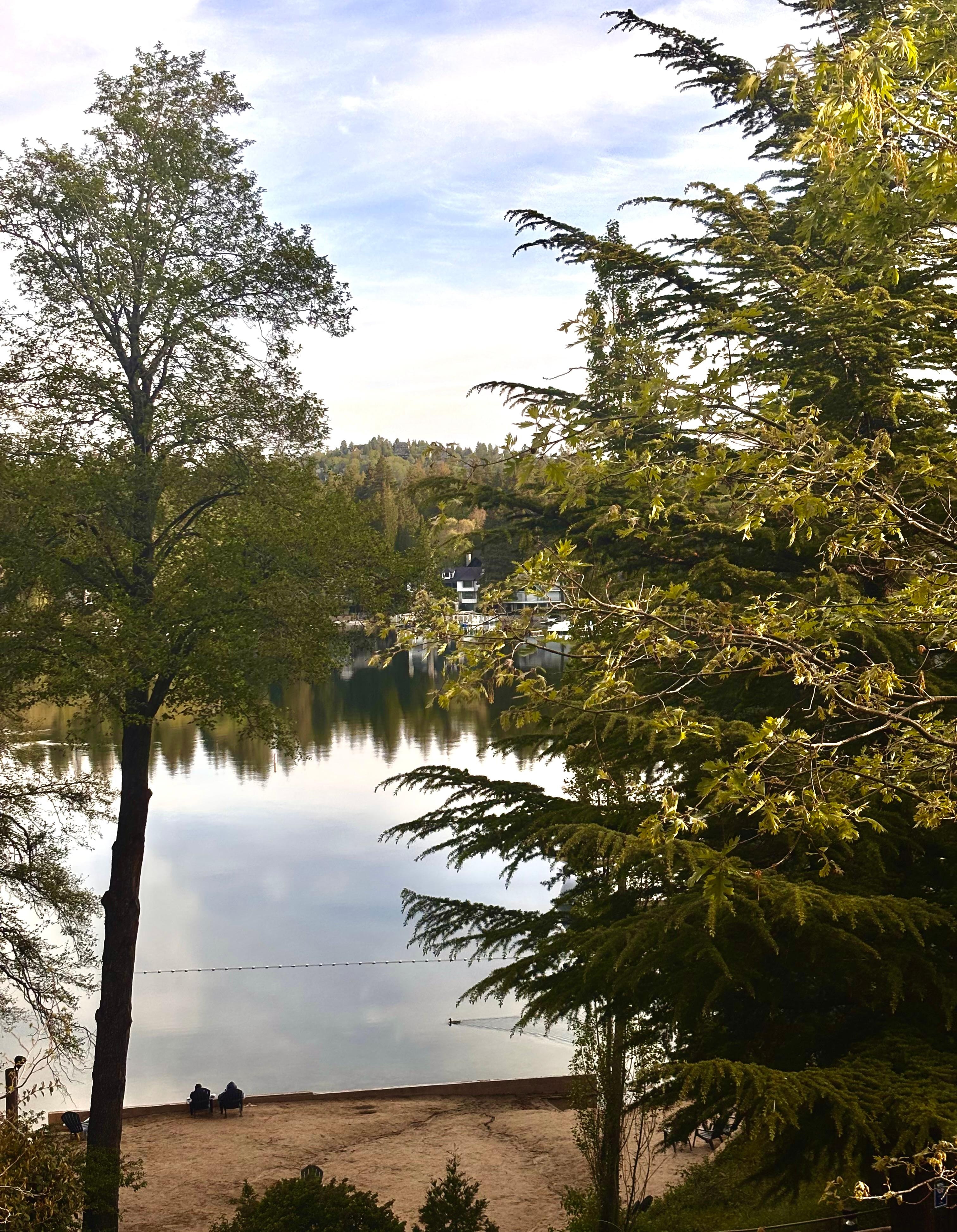 View from room balcony. 