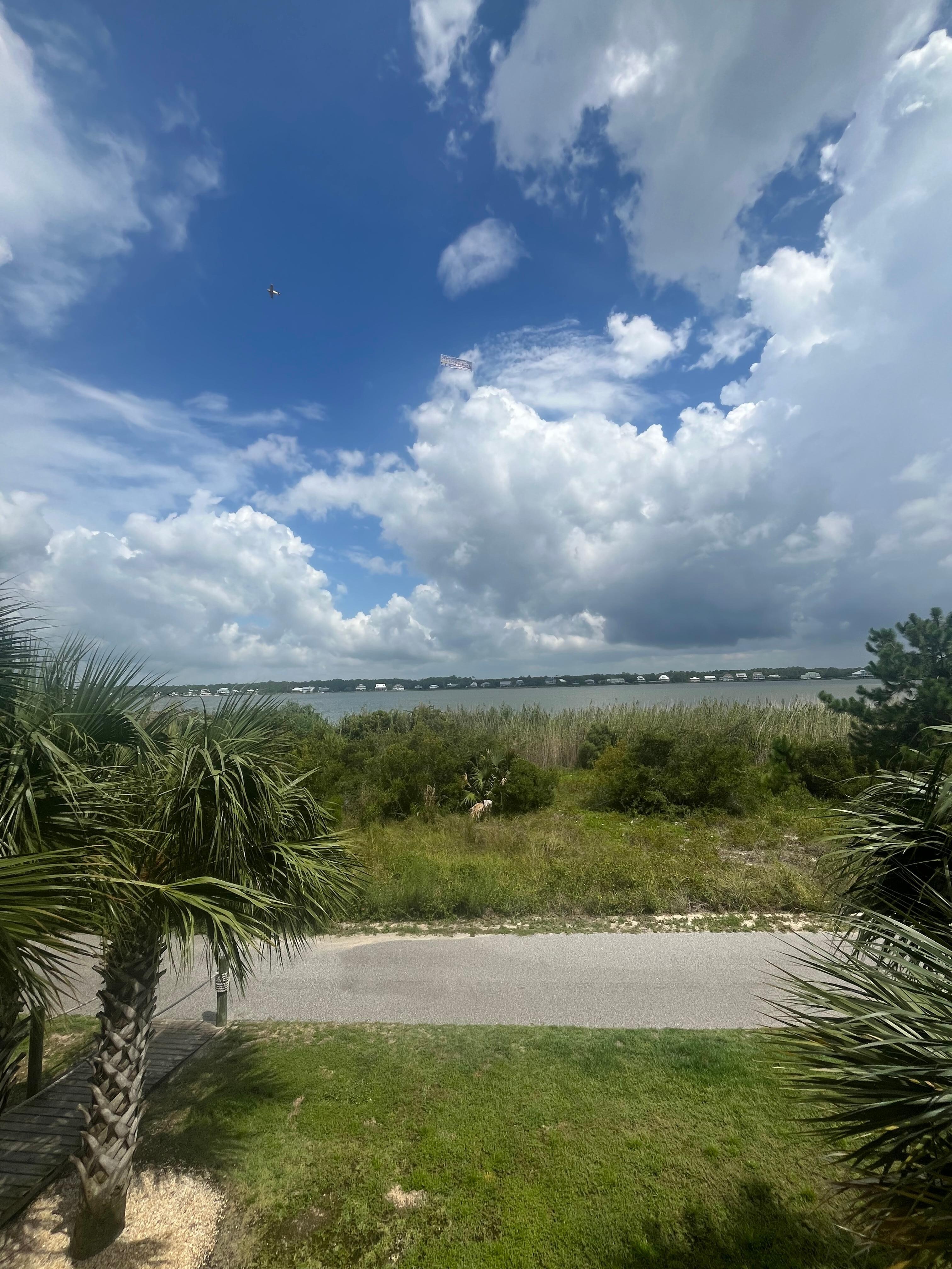 View of the lagoon from the porch