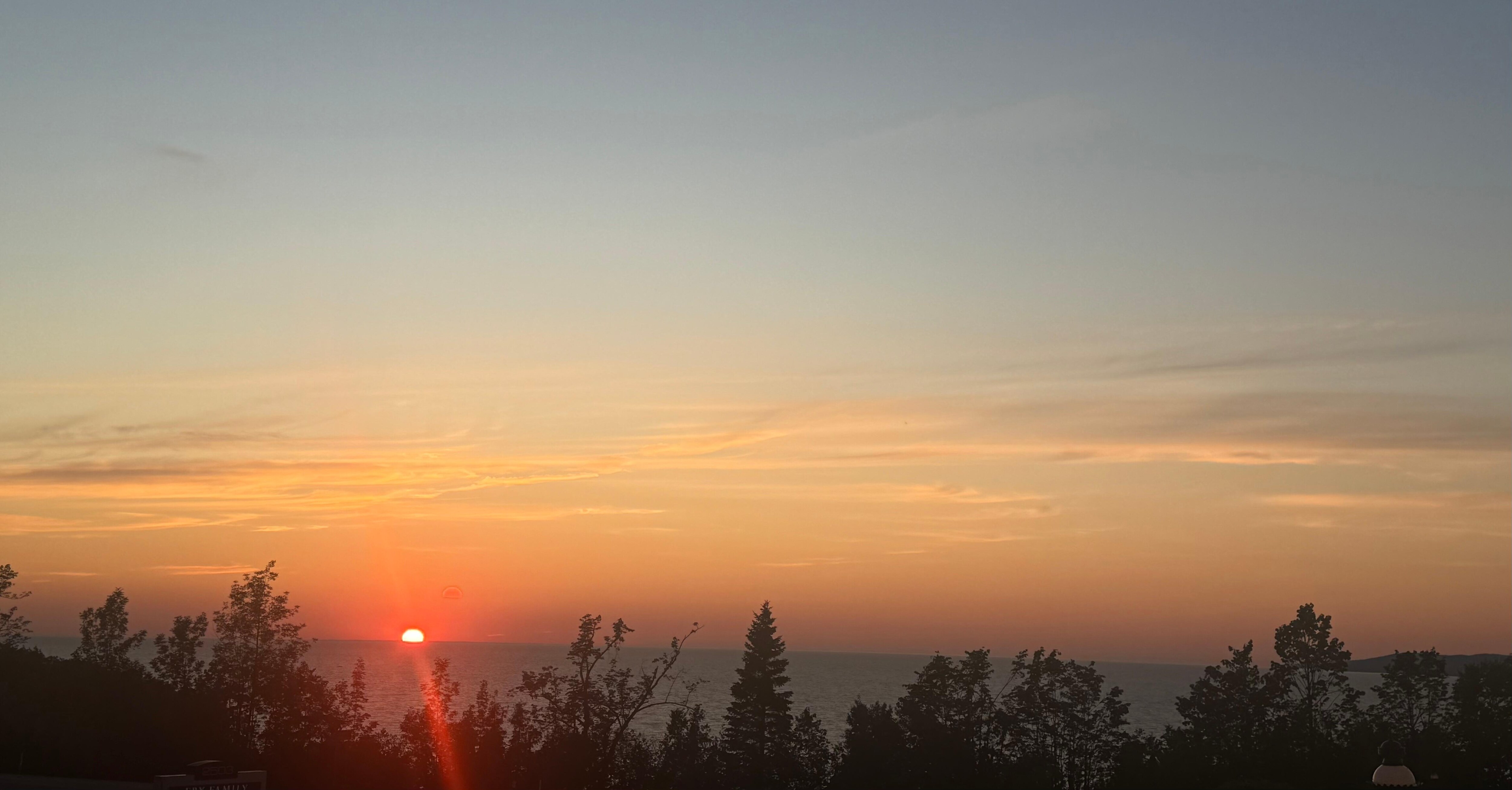 We caught a beautiful sunset right from the patio!