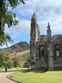 Arthurs Seat from Holyrood Palace gardens