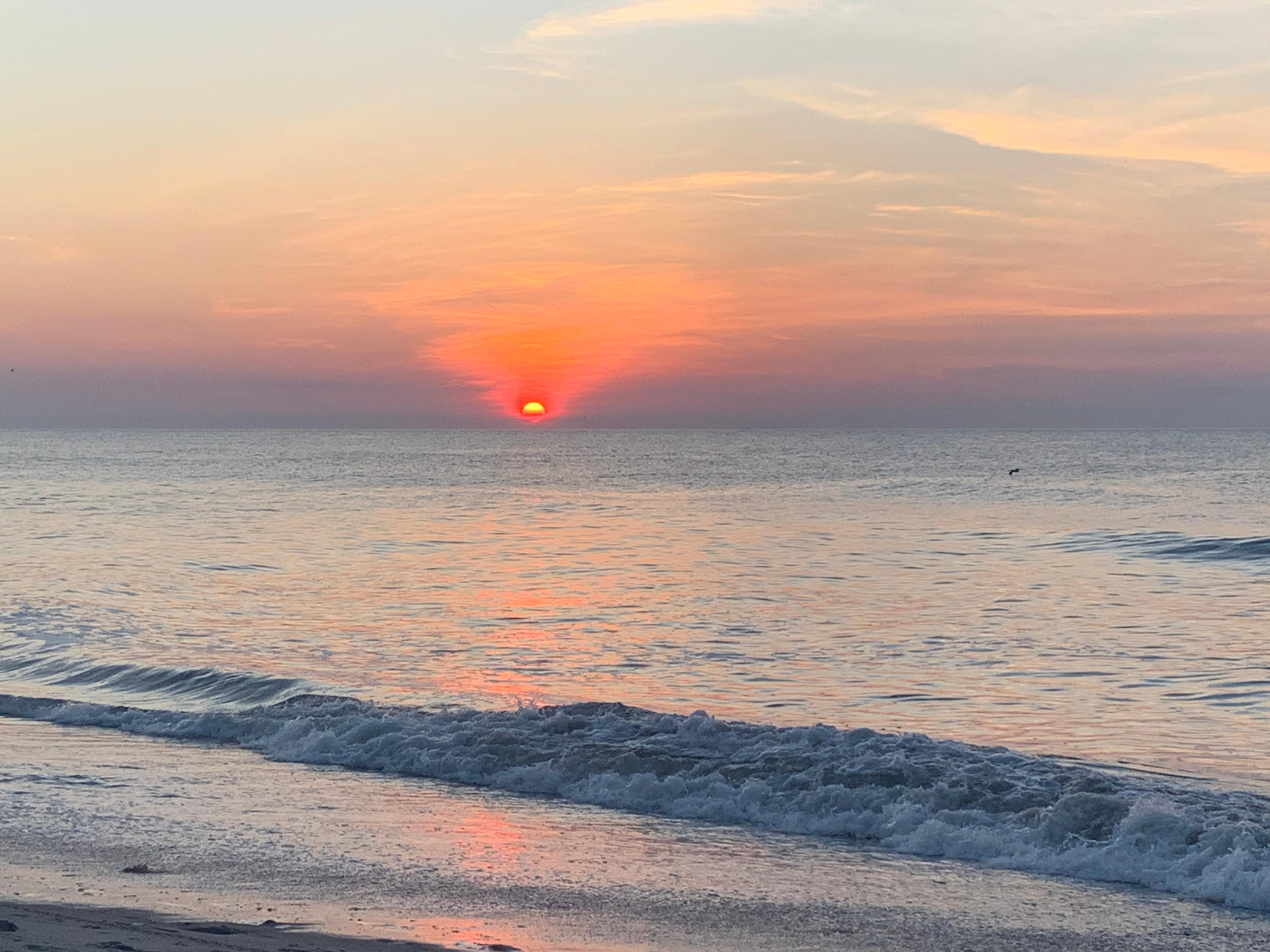 Sunrise on Carolina Beach. Steps from the rental house to capture this! 
