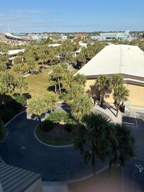View of grounds between buildings.