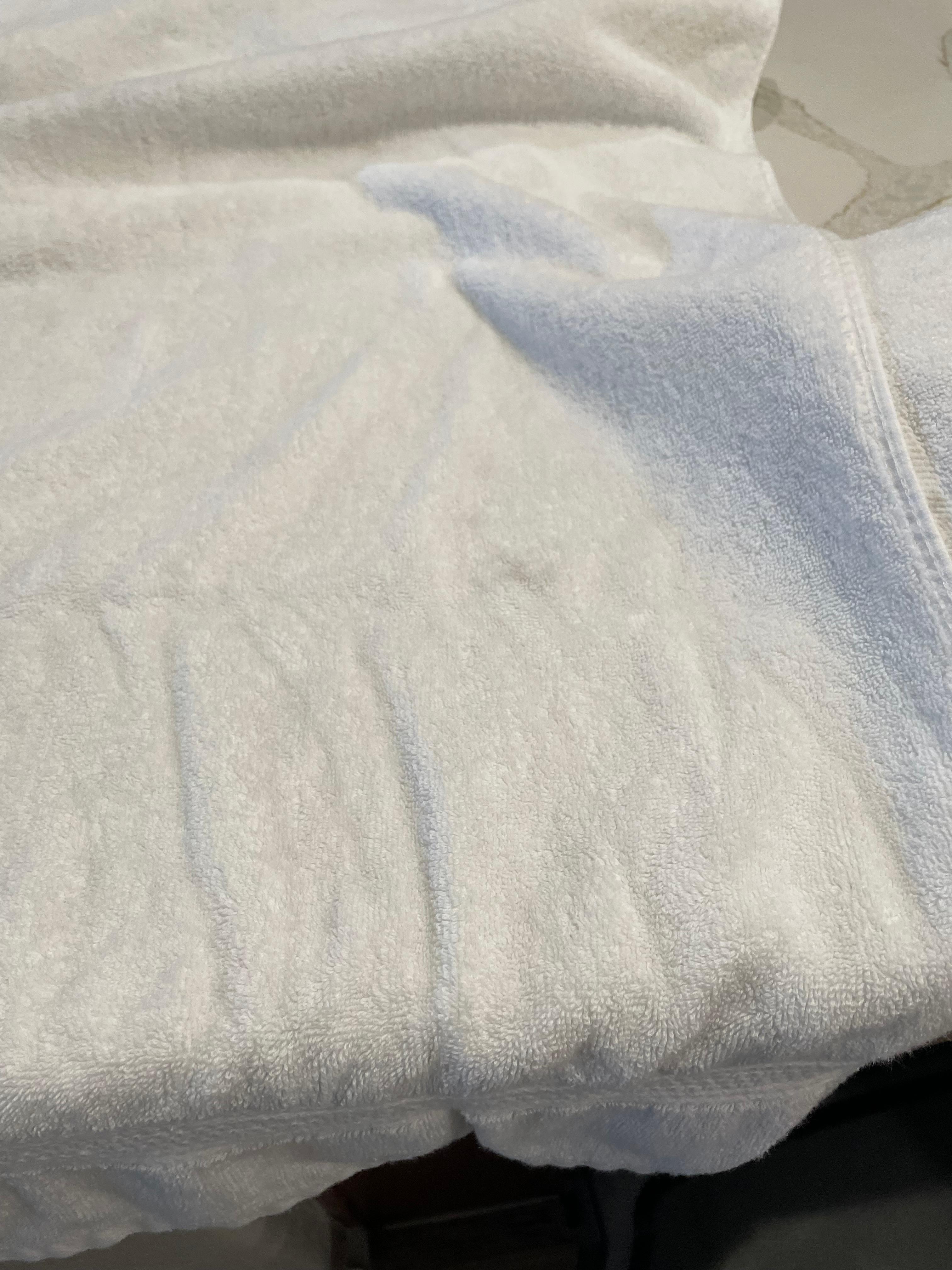 Dirty and stained towels 