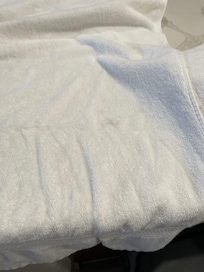 Dirty and stained towels