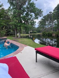 Pool looking over the lagoon