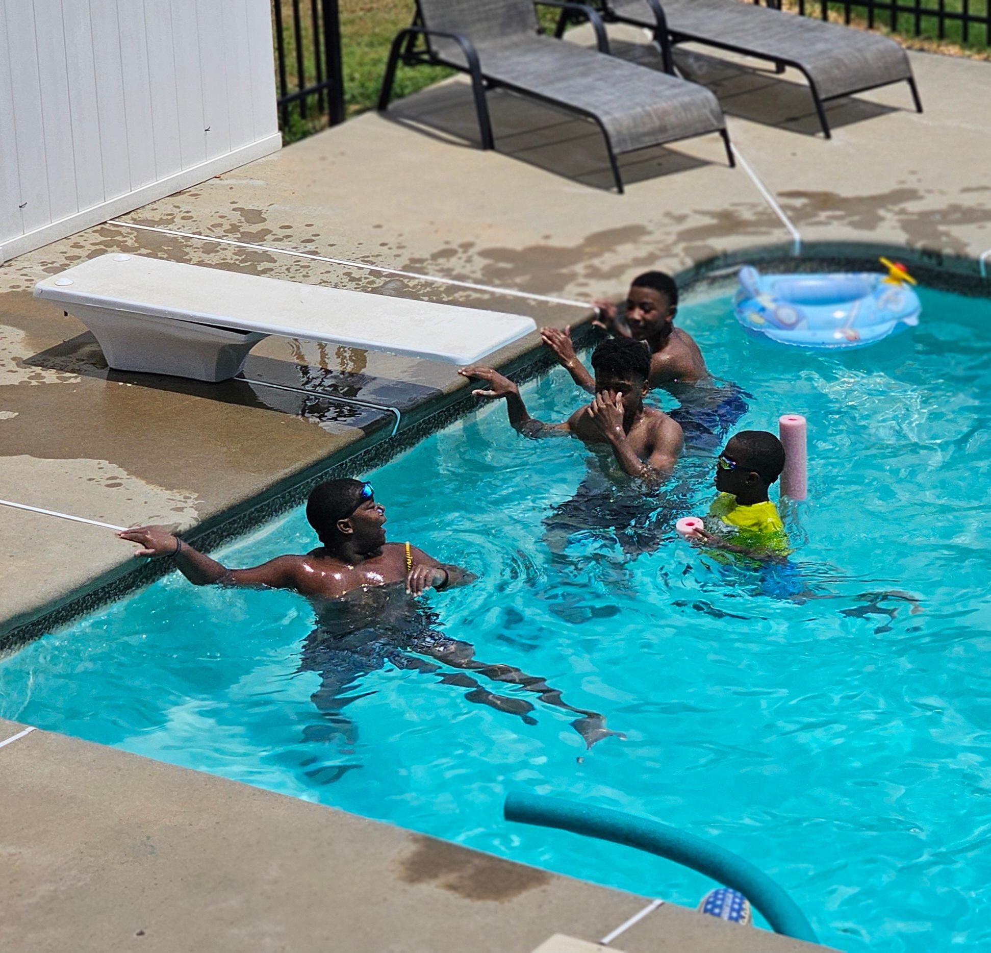 They loved that pool. According to them it was the highlight of the trip. 