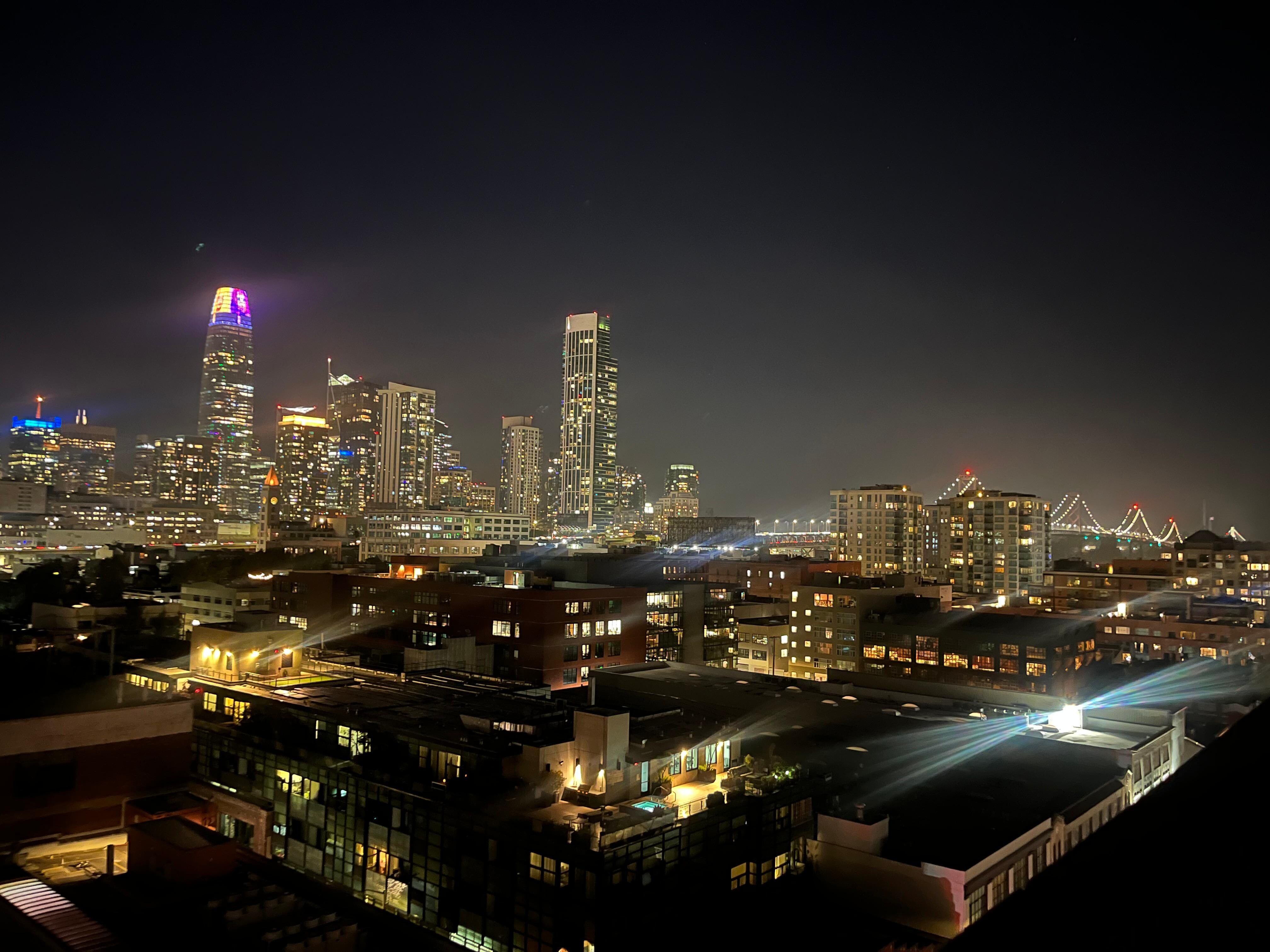 View from the roof top bar