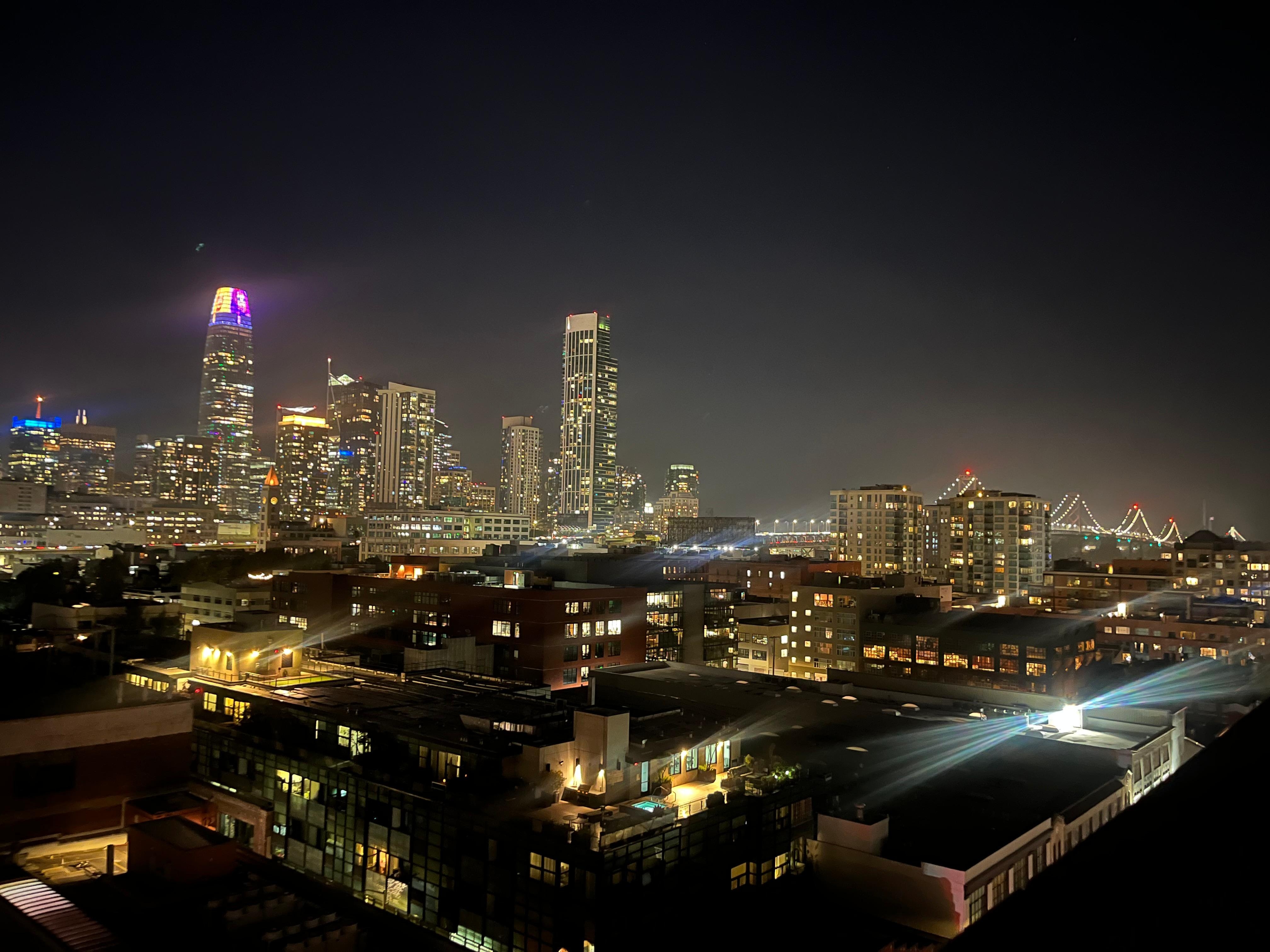 View from the roof top bar