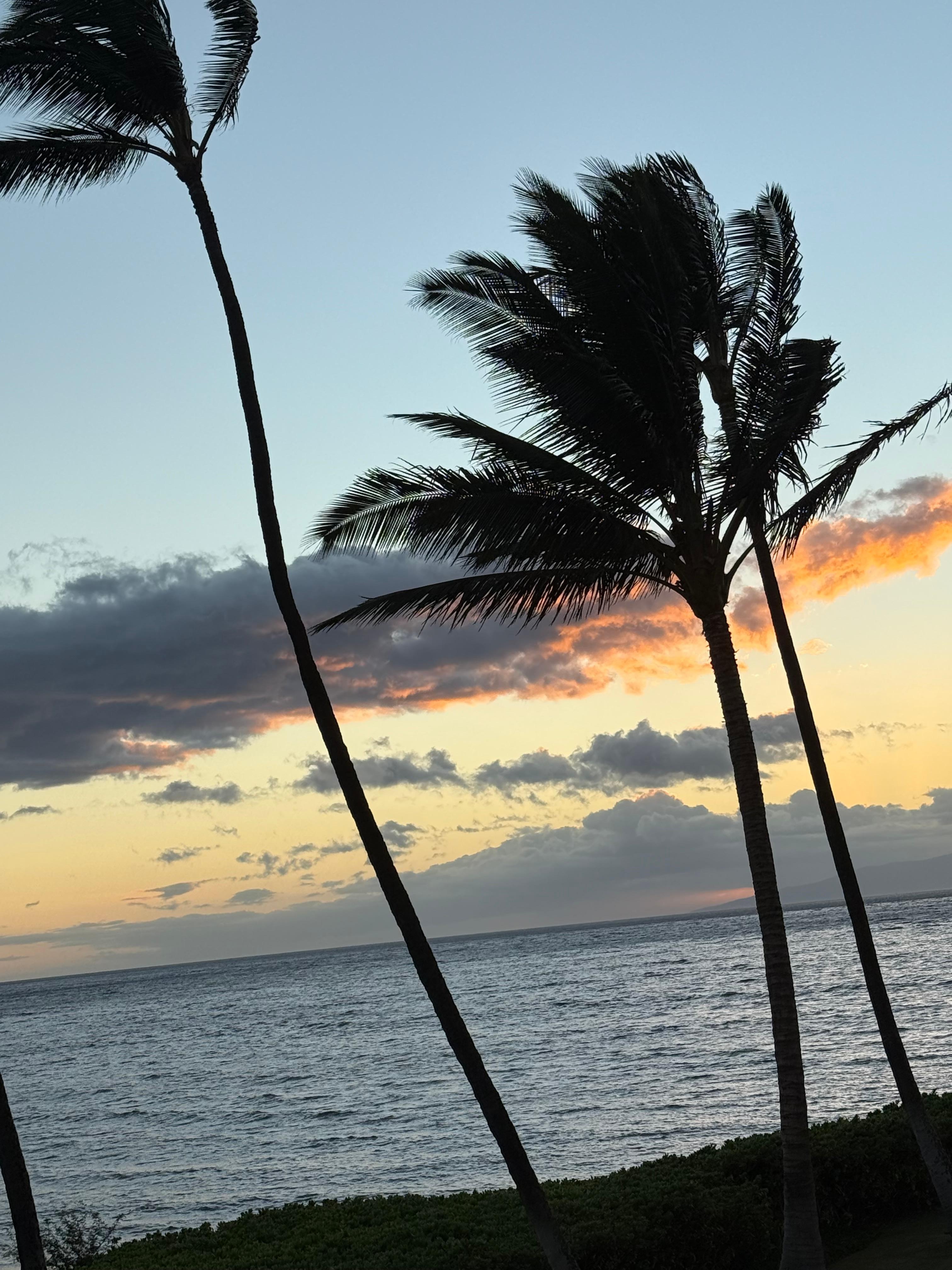 Sunset from the deck.