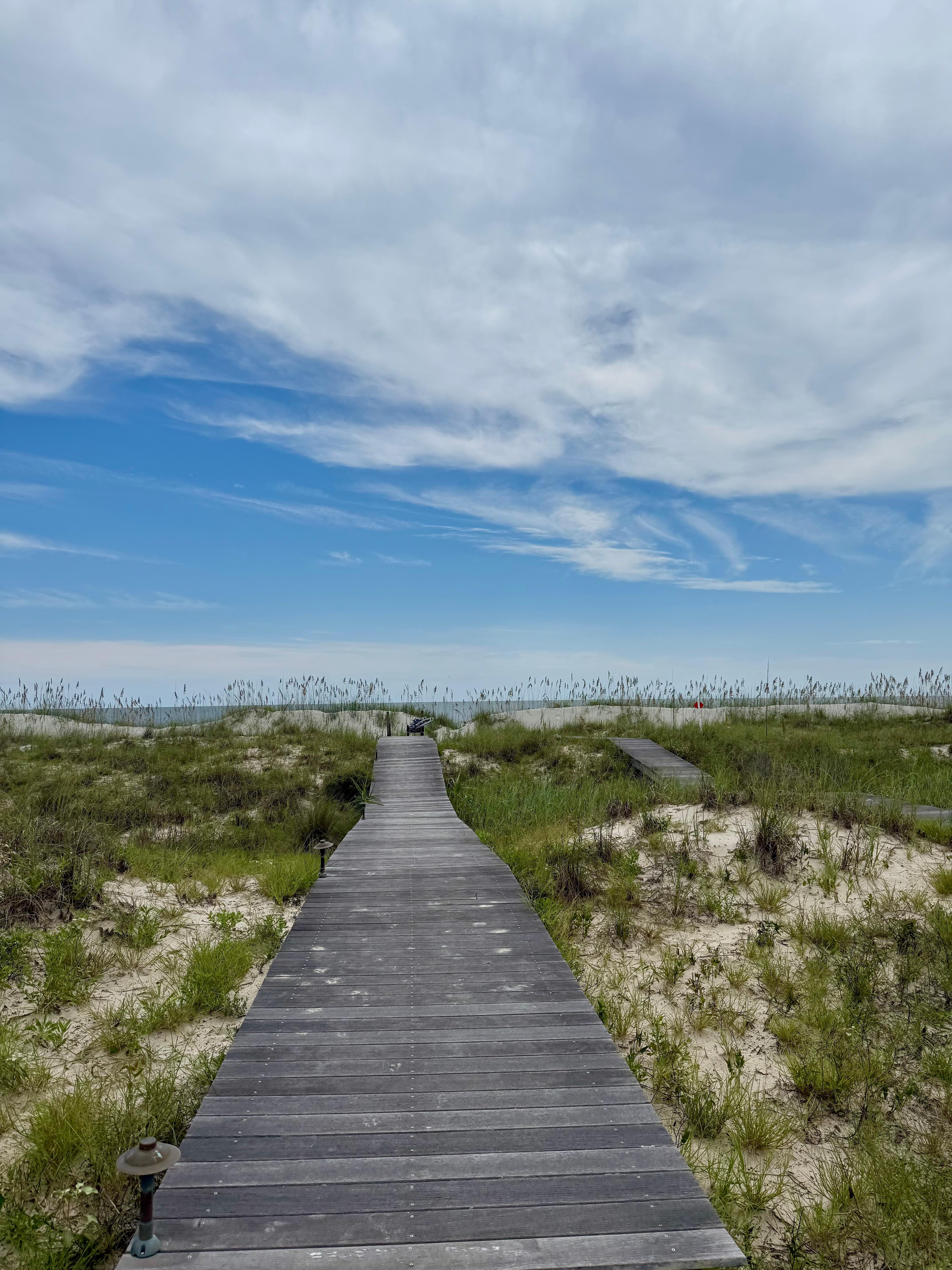 Walk from house to beach